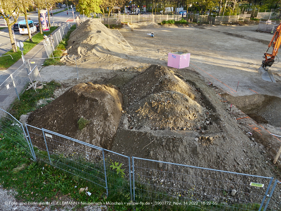 14.11.2022 - Baustelle an der Quiddestraße Haus für Kinder in Neuperlach